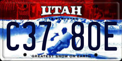 UT license plate C378OE