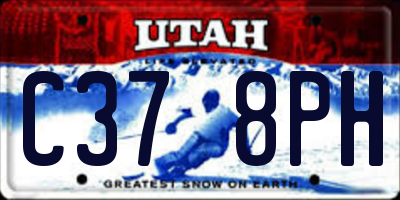 UT license plate C378PH