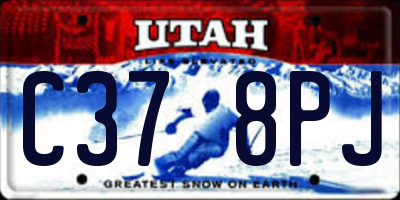 UT license plate C378PJ