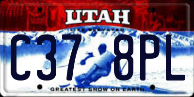 UT license plate C378PL