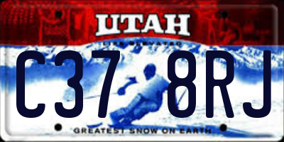 UT license plate C378RJ