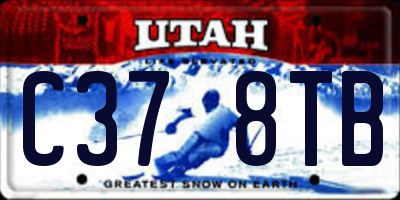 UT license plate C378TB