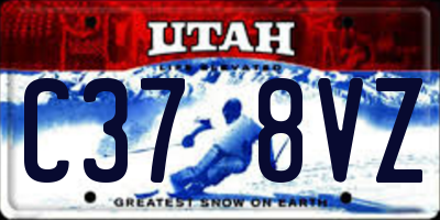 UT license plate C378VZ