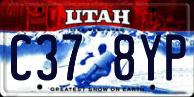 UT license plate C378YP