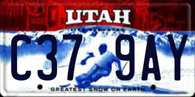 UT license plate C379AY