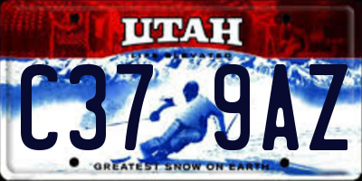 UT license plate C379AZ