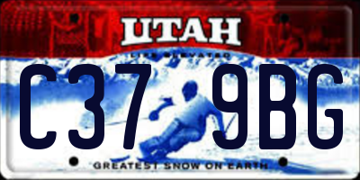 UT license plate C379BG