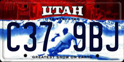 UT license plate C379BJ
