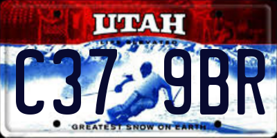 UT license plate C379BR