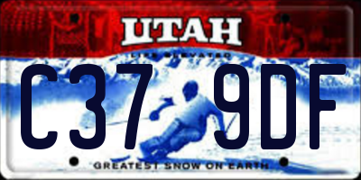 UT license plate C379DF