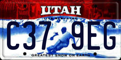 UT license plate C379EG