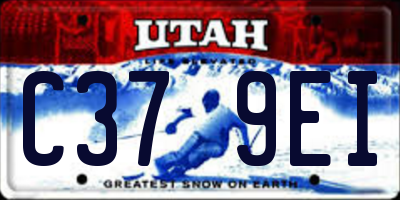 UT license plate C379EI