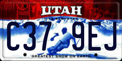 UT license plate C379EJ