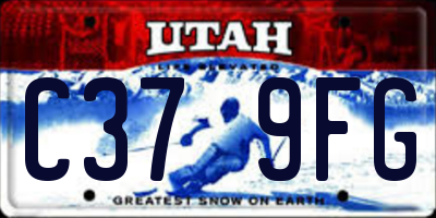 UT license plate C379FG