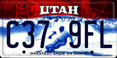 UT license plate C379FL