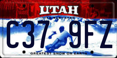 UT license plate C379FZ