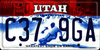 UT license plate C379GA