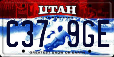 UT license plate C379GE
