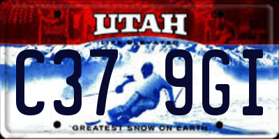 UT license plate C379GI