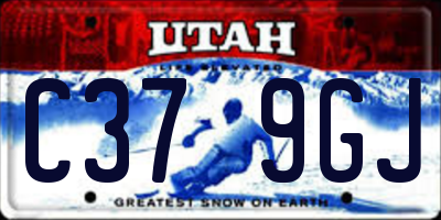 UT license plate C379GJ