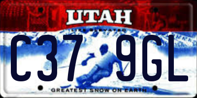 UT license plate C379GL