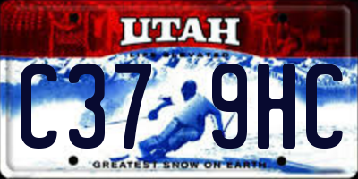 UT license plate C379HC