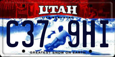 UT license plate C379HI