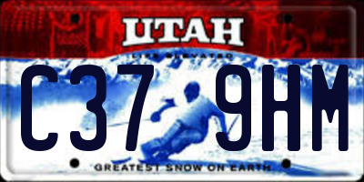 UT license plate C379HM