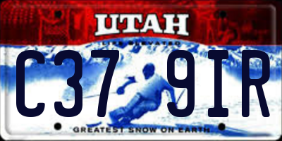 UT license plate C379IR