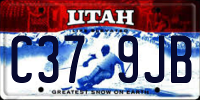 UT license plate C379JB