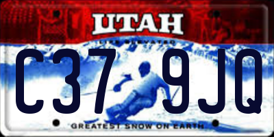 UT license plate C379JQ