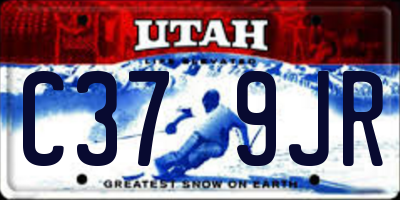 UT license plate C379JR