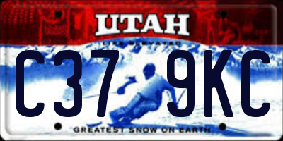UT license plate C379KC