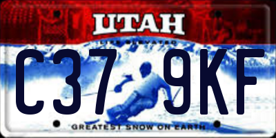 UT license plate C379KF