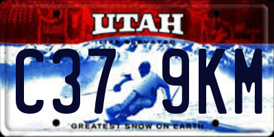 UT license plate C379KM