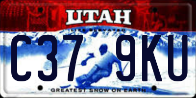 UT license plate C379KU