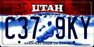 UT license plate C379KY