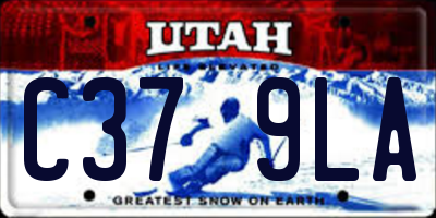 UT license plate C379LA