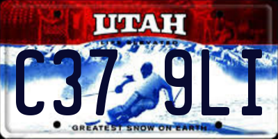 UT license plate C379LI