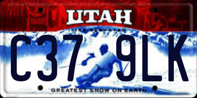 UT license plate C379LK