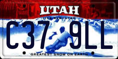 UT license plate C379LL