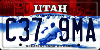 UT license plate C379MA