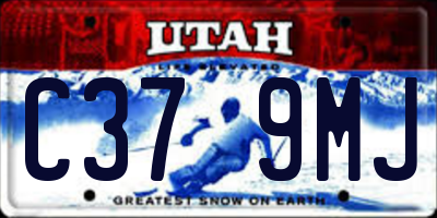 UT license plate C379MJ