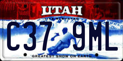 UT license plate C379ML