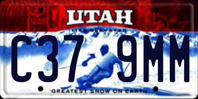 UT license plate C379MM