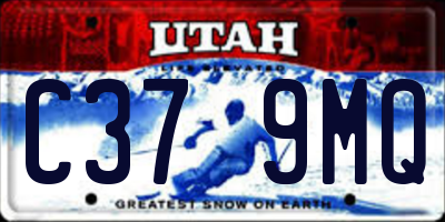 UT license plate C379MQ