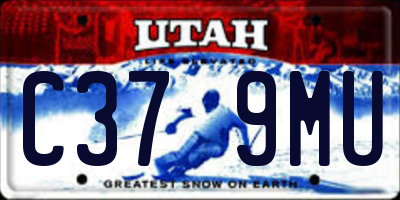 UT license plate C379MU