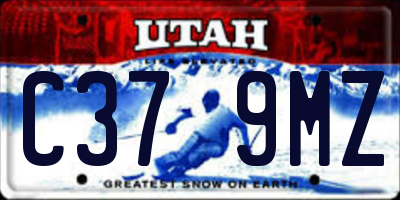 UT license plate C379MZ