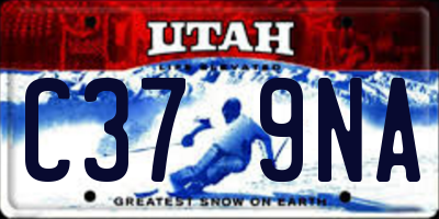 UT license plate C379NA