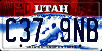 UT license plate C379NB